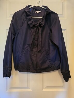 Gap Navy Tie-Neck Jacket